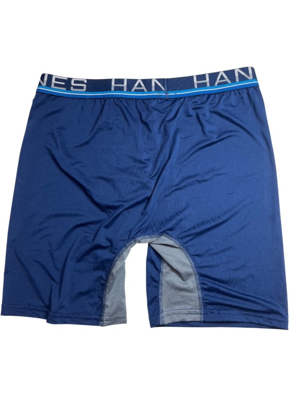 Hanes Mens X-Temp Total Support Pouch Boxer Brief Large Blue Polyester Blend 91q